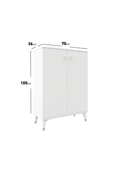 Venüs Vas Modüler Ayakkabılık Çok Amaçlı Dolap Mutfak Kiler Balkon - Resim 4