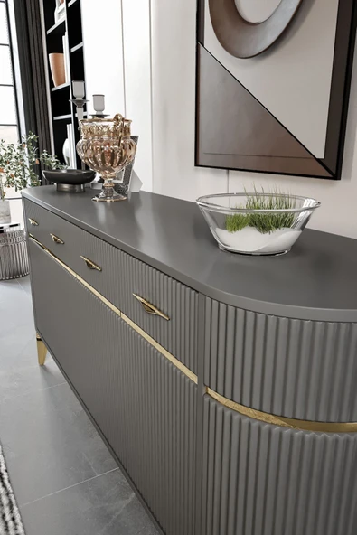 Venüs Vns Modler Mdf Mebran Kapak Oval Konsol - Resim 4