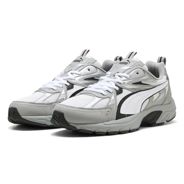 Puma Milenio Tech Unisex Gri Sneaker Ayakkabı 40262306 - Resim 2