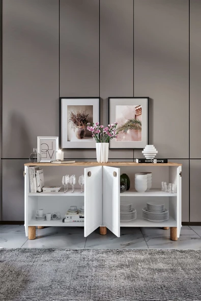 Venüs Vns Moduler Duru Mdf Mebran Kapak Bohem Konsol - Resim 3