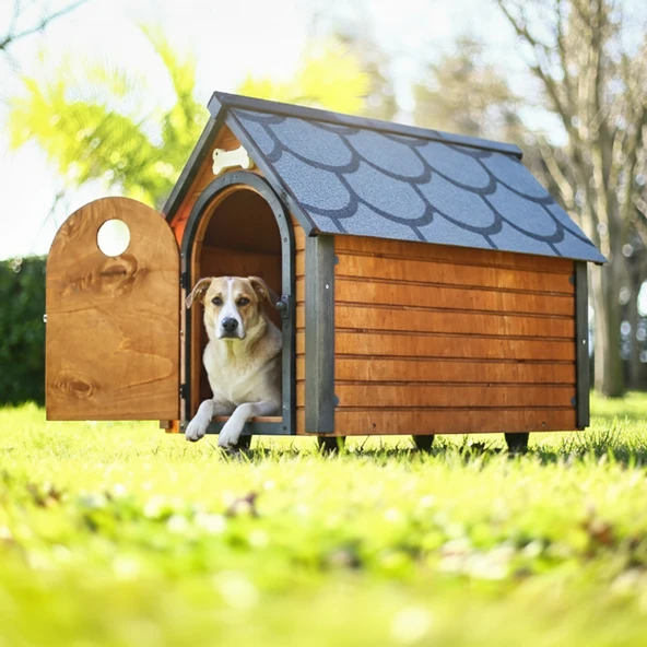 MANDU Ahşap Köpek Kulübesi ürün görseli