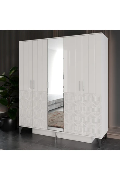 VNSMODULER Aytaşı 5 Kapılı Dolap - Resim 2