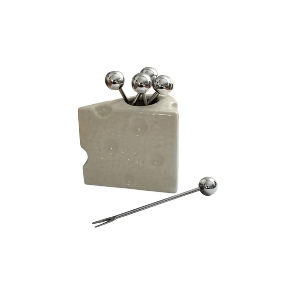 AKILLIELMA-KRD HOME MEYVE ÇATALI KRD-5034 BEYAZ - Resim 2