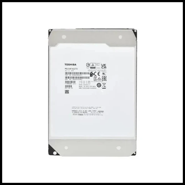 Toshıba Enterprıse, Mg10afa22te, 3.5", 22tb, 512mb 7200 Rpm, 7/24 Güvenlik, Data Center, Nas, Server, Hdd - Resim 2