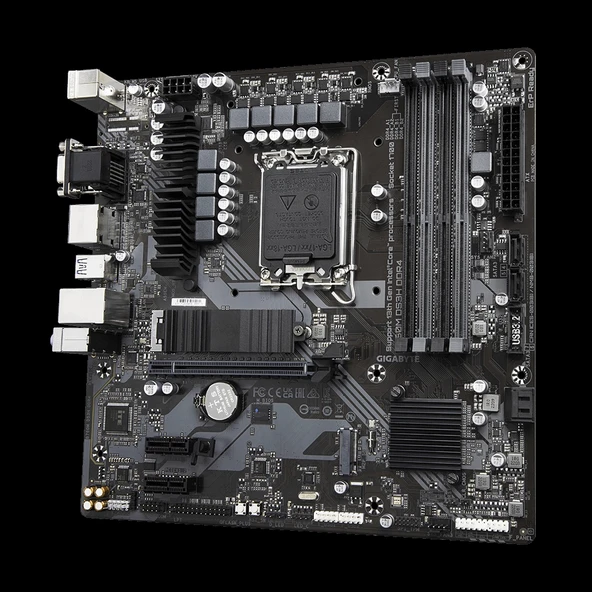 Gıgabyte B760m Ds3h Ddr4, Rev.1.0, 4xddr4, 2xm.2,  2xdp, Hdmı, Vga, 12-13-14.nesil, Lga1700 Soket, Anakart - Resim 3