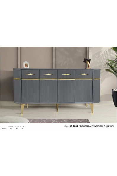 Venüs Vns Modler Mdf Mebran Kapak Oval Konsol - Resim 5