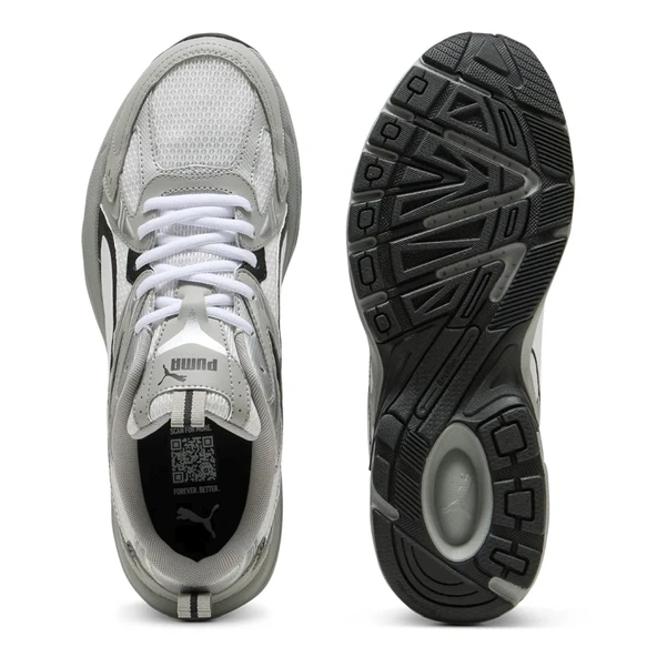 Puma Milenio Tech Unisex Gri Sneaker Ayakkabı 40262306 - Resim 3