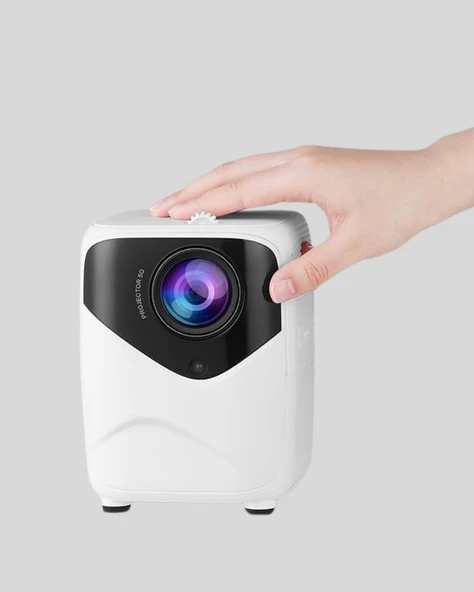Mini Akıllı Projektör – 1080P Full HD, 64GB Depolama, 2GB RAM, Uzaktan Kumanda Destekli - Resim 5