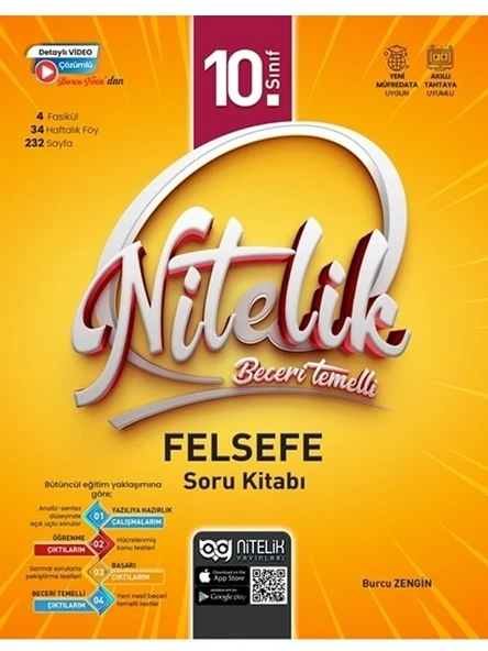 NİTELİK 10.SINIF FELSEFE SORU KİTABI BECERİ TEMELLİ *YENİ* ürün görseli 1