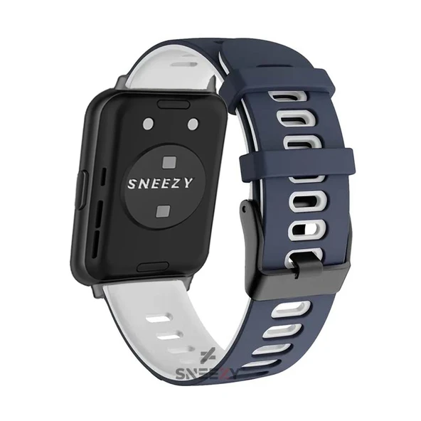 Redmi Watch 5 Active Redmi 5 Lite Uyumlu Kordon Kordon Stride Renkli Tokalı Soft Silikon Kordon  Lacivert - Resim 2