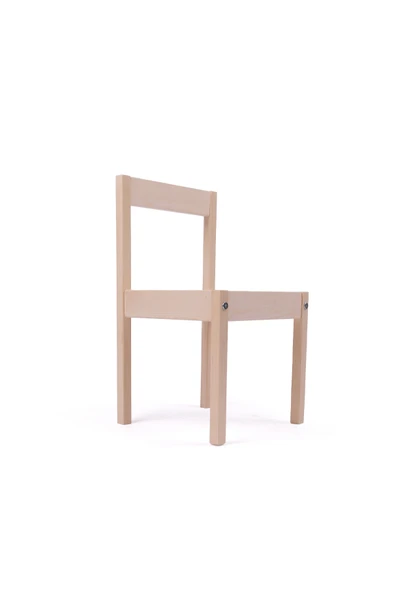 Montessori Çocuk Ahşap Etkinlik Masası Sandalyesi - Resim 5