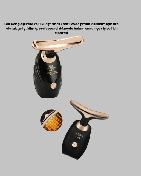 Yüz ve Boyun İçin Cilt Sıkılaştırma ve Kolajen Artırıcı Bakım Cihazı - Resim 3