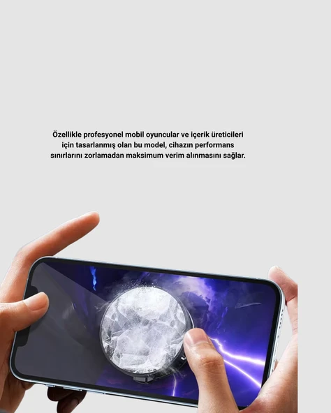Mobil Oyun Telefon Soğutucusu Yarı İletken Hızlı Soğutmalı ve Sessiz Fanlı - Resim 3