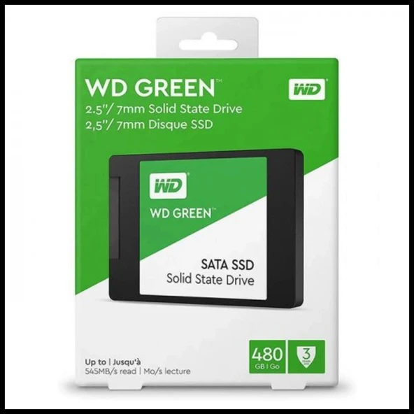 Wd Green, Wds480g3g0a, 480gb, 545/465, 3d Nand, 2,5" Sata, Ssd - Resim 2