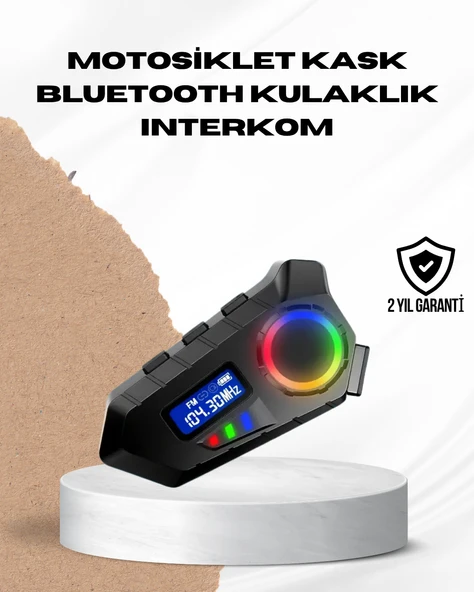 Bluetooth 5.4  İnterkom IP65 Toz ve Su Geçirmez LED Göstergeli ürün görseli