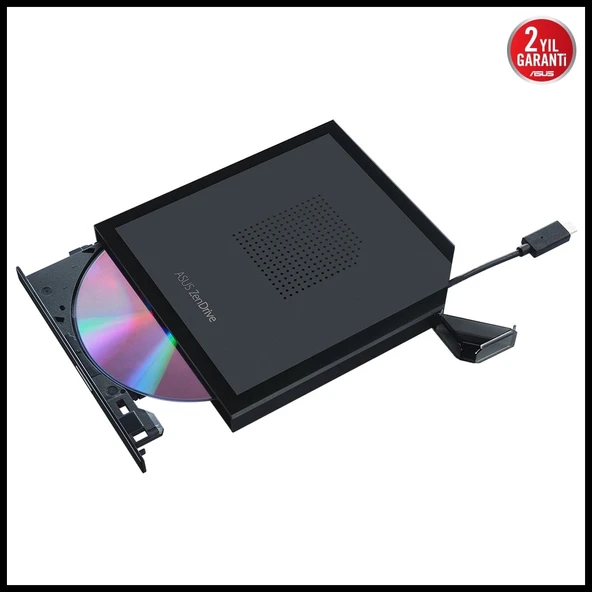 Asus Sdrw-08v1m-u Zendrive, Usb Type-c External, Siyah, Slim, Optik Okuyucu/yazıcı - Resim 3