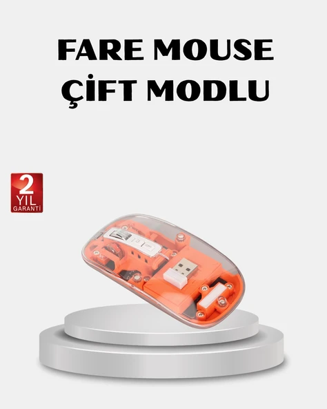 Kablosuz Çift Modlu Mouse – Bluetooth 5.0 + 2.4GHz ürün görseli 1