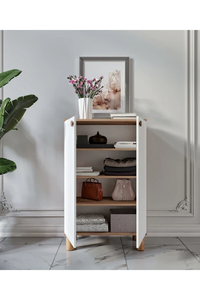 VNSMODULER Vns Moduler Kale Ayakkabılık Çok Amaçlı Dolap Mutfak Kiler Balkon - Resim 2