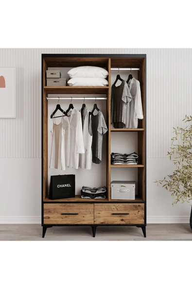 VNSMODULER Sıla 3 Kapılı Dolap 120x55x212 cm - Resim 2