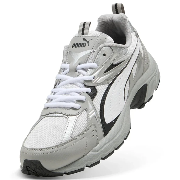 Puma Milenio Tech Unisex Gri Sneaker Ayakkabı 40262306 - Resim 4