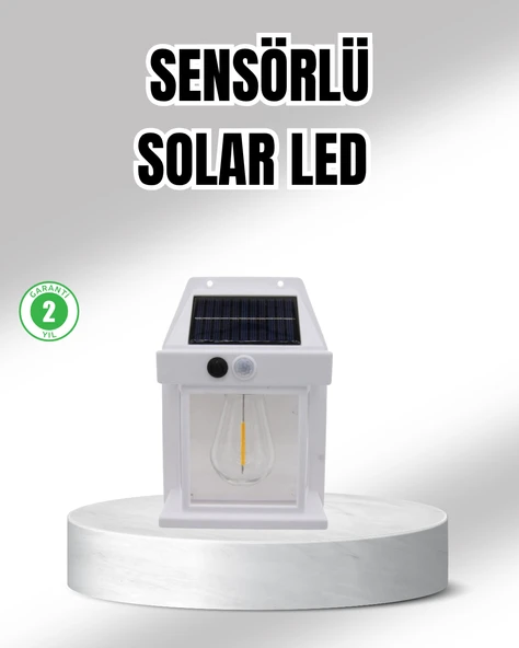 Güneş Enerjili Dış Mekan Sensörlü Duvar Lambası IP65 Su Geçirmez ürün görseli