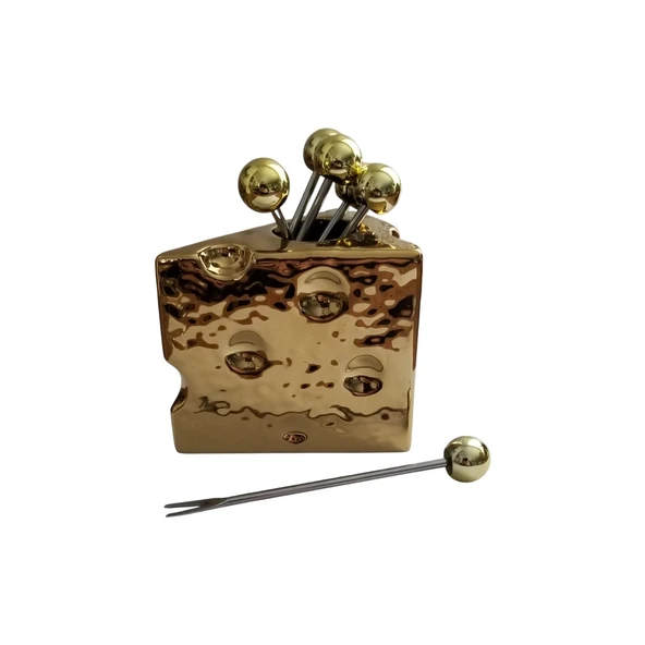 AKILLIELMA-KRD HOME MEYVE ÇATALI KRD-5034 SARI - Resim 2