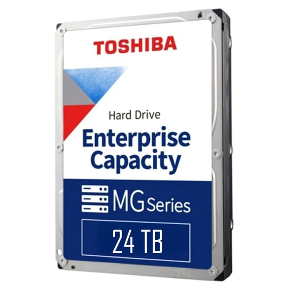 Toshıba Enterprıse, Mg11aca24te, 3.5", 24tb, 1gb 7200 Rpm, 7/24 Güvenlik, Data Center, Nas, Server, Hdd ürün görseli 1