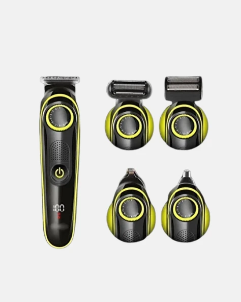 Erkek Bakım Seti 5’i 1 Arada Şarjlı Paslanmaz Çelik Başlıklı - Resim 4