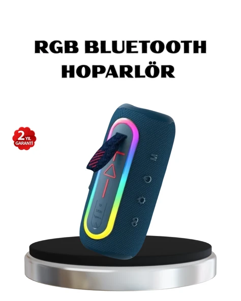 Mini Mavi Bluetooth Hoparlör Şık Görünüm ve Taşınabilir Güçlü Ses ürün görseli