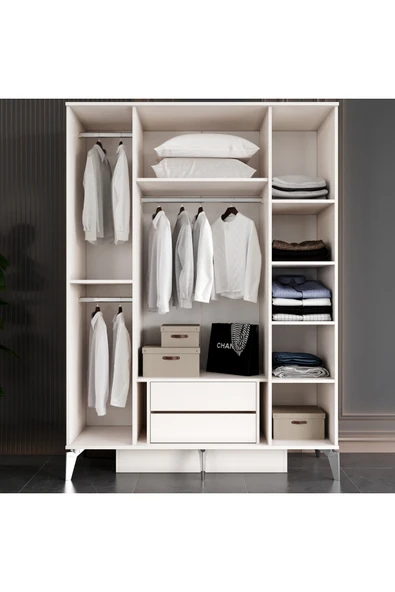 VNSMODULER Aytaşı 4 Kapılı Dolap - Resim 3