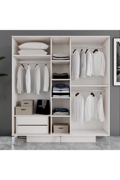 VNSMODULER Aytaşı 5 Kapılı Dolap - Resim 3