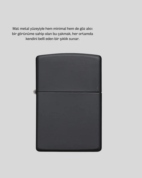 Ergonomik Metal Çakmak Mat Kaplamalı ve Şık Tasarımlı Aksesuar - Resim 4