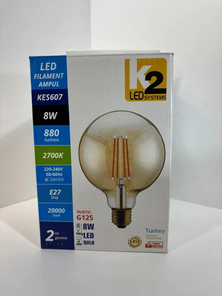 LED FILAMENT RUSTİK AMPUL - Resim 2