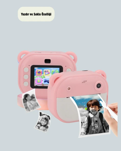 Termal Baskılı HD Şipşak Kamera 24MP Çift Lensli 32GB Hafızalı - Resim 4