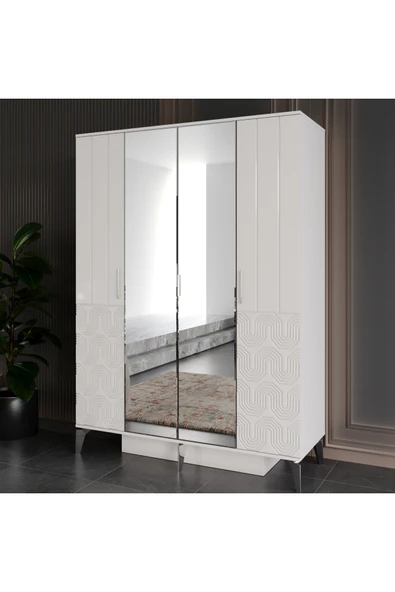 VNSMODULER Aytaşı 4 Kapılı Dolap - Resim 2