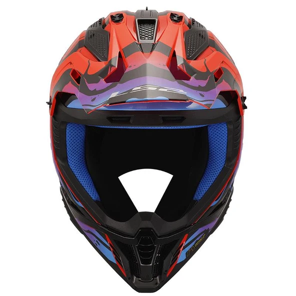 LS2 FAST 2 WASH KROS KASK KIRMIZI - Resim 3