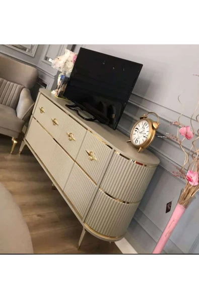 Venüs Vns Modler Mdf Mebran Kapak Oval Konsol - Resim 6