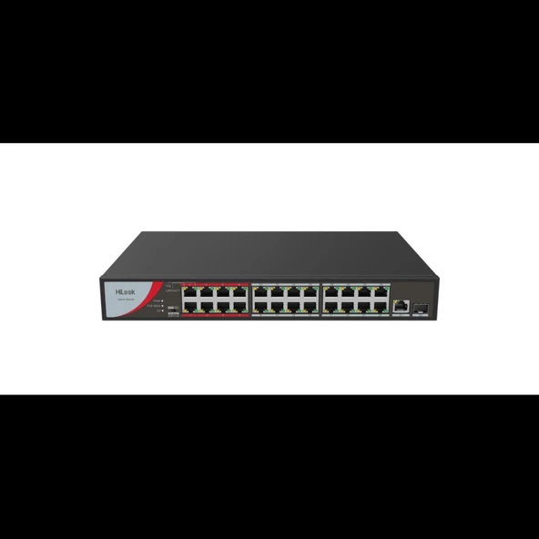 Hılook Ns-0326p-230(b), 24port, Megabit, Poe 230w, 1 Port Gigabit Lan, 1 Port Gigabit Sfp, Long Range 250metre, Yönetile ürün görseli 1