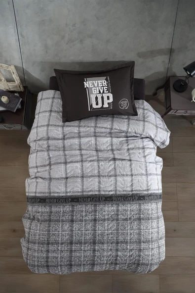 Clasy %100 Pamuk Dört Mevsim Set Tek Kişilik Give Up ürün görseli