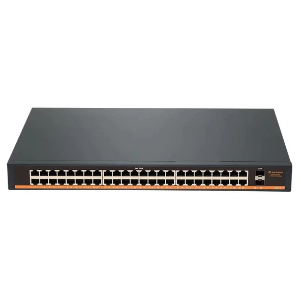 Tıwox Tp-g4820-poe800w 48 Port Gıgabıt + 2x 1gb Sfp Uplınk Rackmount Poe Swıtch ürün görseli 1