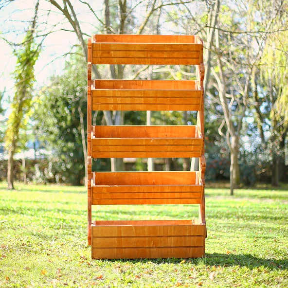 MANDU Ahşap Çok Katlı Saksı Standı (Çiçeklik Standı) - Resim 2