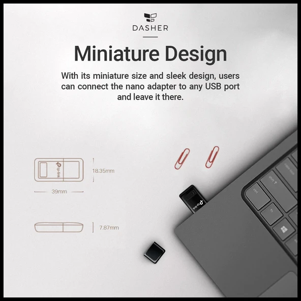 Tp-lınk Tl-wn823n, 300mbps, 2.4ghz, Dahili Anten, Mini Tasarım, Usb2.0, Wıreless Ethernet - Resim 5