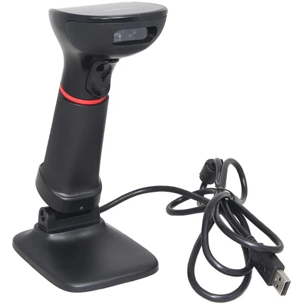Sunlux Xl-3610 2d Karekod Kablolu Usb Barkod Okuyucu + Ayak - Resim 3