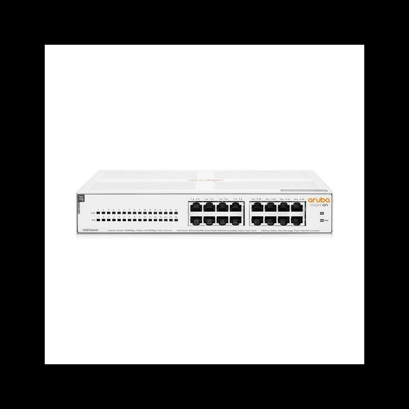 Hp Aruba Instant On, R8r48a, 1430-16g, 16port, Gigabit, Poe 124w, Yönetilemez, Masaüstü Switch ürün görseli 1