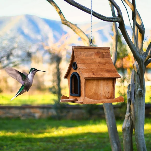 MANDU Ahşap Kuş Yuvası - Resim 3