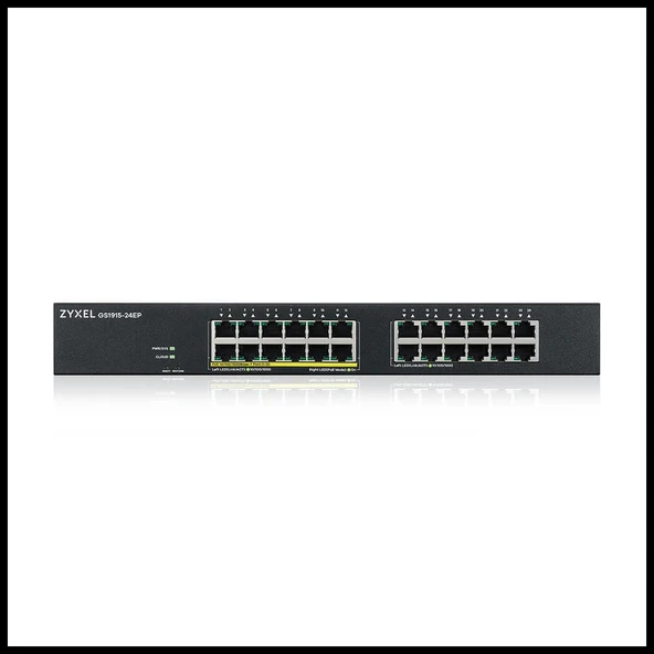Zyxel Gs1915-24ep, 24 Port, Gigabit, 12 Port Poe, Yönetilebilir, Sessiz, Masaüstü Switch - Resim 3