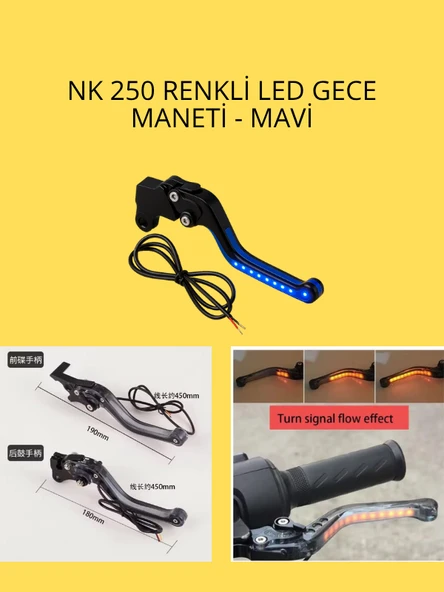 NK 250 Renkli LED Gece Maneti – Mavi ürün görseli 1