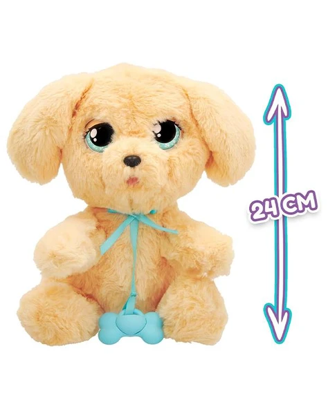 Baby Paws Sesli Yavru Köpek Pelüş Labrador Yeşil Çanta - Resim 5