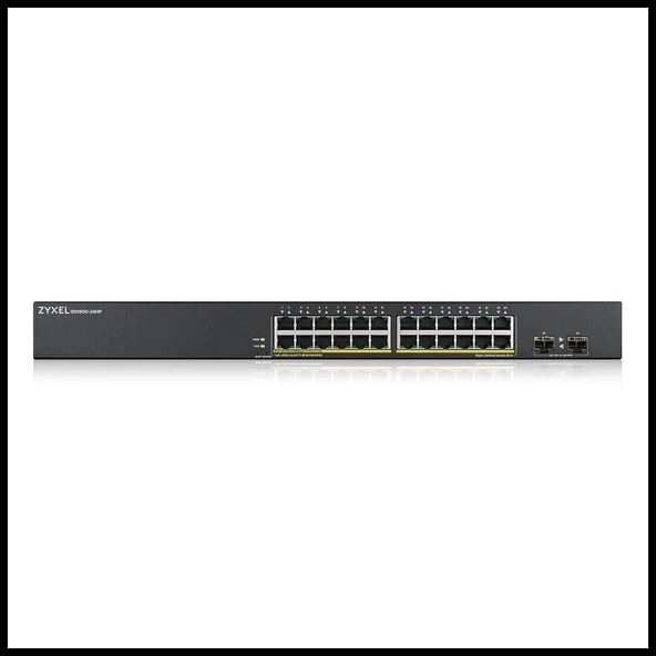 Zyxel Gs1900-24hp V2, 24 Port, Gigabit, Poe 170w, 2 Port Gigabit Sfp, Yönetilebilir, Rackmount Switch - Resim 3