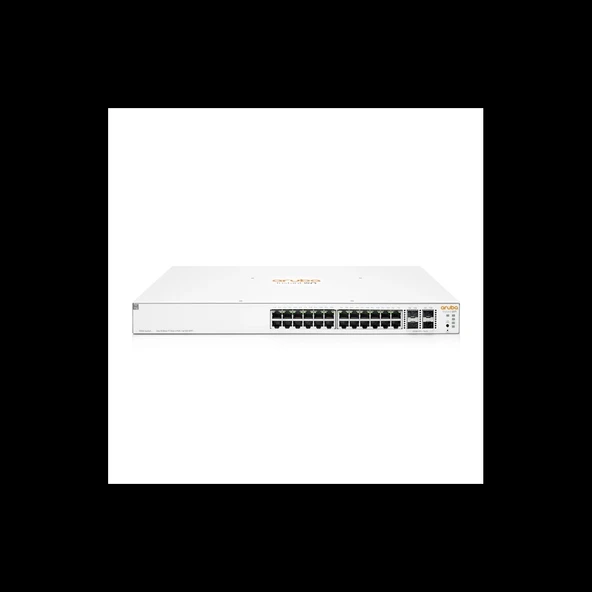 Hp Aruba Instant On, Jl683b, 1930-24g, 24port, Gigabit, Poe 195w, 4 Port Gigabit Sfp, Yönetilebilir, Rack Mount Switch ürün görseli